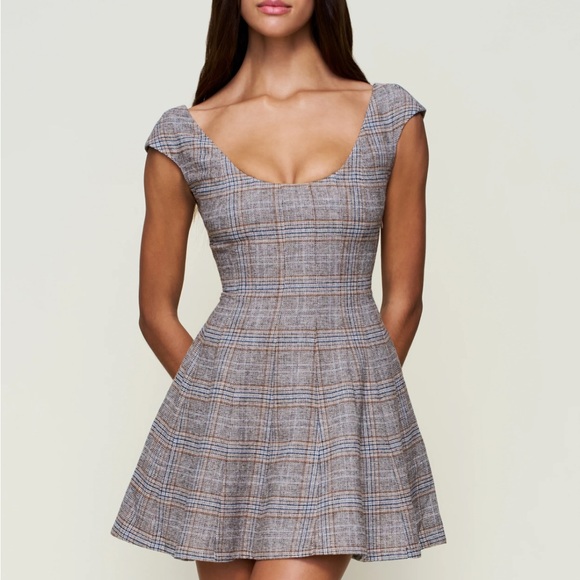 Danielle Guizio Dresses & Skirts - Guizio Leila Tartan Mini Dress
